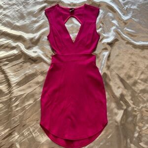 Elegant Pink Sleeveless Dress